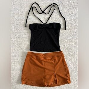 Urban Outfitters Orange Skort
